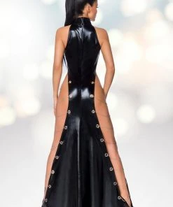 Ladies Fetish Clothing Saresia Wetlook Maxi Dress