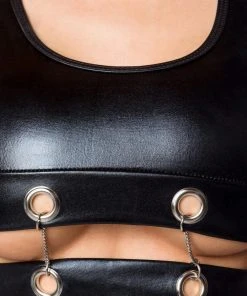 Saresia Wetlook Set With Gauntlets Ladies Fetish Clothing