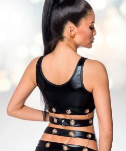 Saresia Wetlook Set With Gauntlets Ladies Fetish Clothing