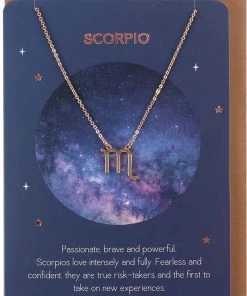 Something Different Scorpio Zodiac Necklace Card