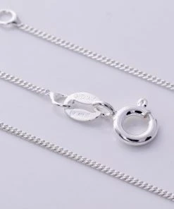 Seventh Sense Silver Curb Chain 20 Inch 7 Seventh Sense Silver Curb Chain 20 Inch