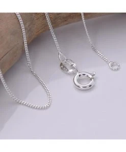 Seventh Sense Silver Curb Chain 20 Inch