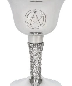 Something Different Dining & Barware Silver Metal Pentagram Chalice