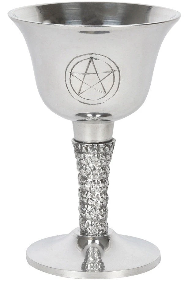 Something Different Dining & Barware Silver Metal Pentagram Chalice 3 Something Different Dining & Barware Silver Metal Pentagram Chalice
