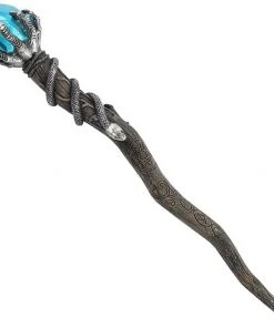 Something Different Silver Claw Wand With Blue Gem