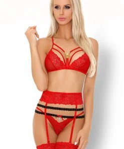 Livia Corsetti Simanna Lingerie Set Red