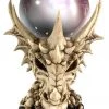 Nemesis Now All Homeware Skeletal Realm Dragon Skull And LED Crystal Orb