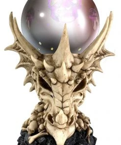 Nemesis Now All Homeware Skeletal Realm Dragon Skull And LED Crystal Orb