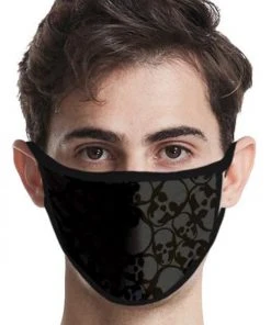 Alternative Gifts Face Masks Black Skulls Face Mask