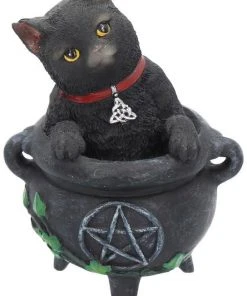 Nemesis Now Smudge Black Cat Cauldron Figurine All Homeware