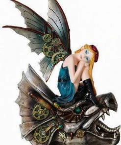 Gothic Gifts Steampunk Fairy And Dragon Skull Steampunk Homeware