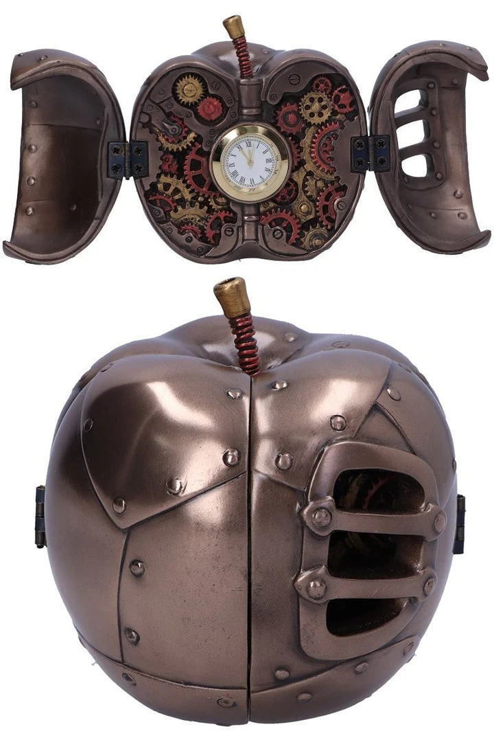 Nemesis Now Steampunk Forbidden Fruit Apple Clock Steampunk Homeware 3 Nemesis Now Steampunk Forbidden Fruit Apple Clock Steampunk Homeware