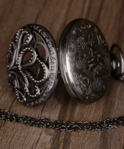 Pocketwatches Steampunk Gunmetal Octopus Pocket Watch
