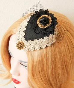 Gothic Hair Accessories Steampunk Hats Steampunk Teardrop Fascinator