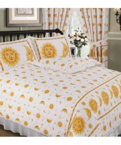 My Home Sun And Moon Duvet White Bedroom
