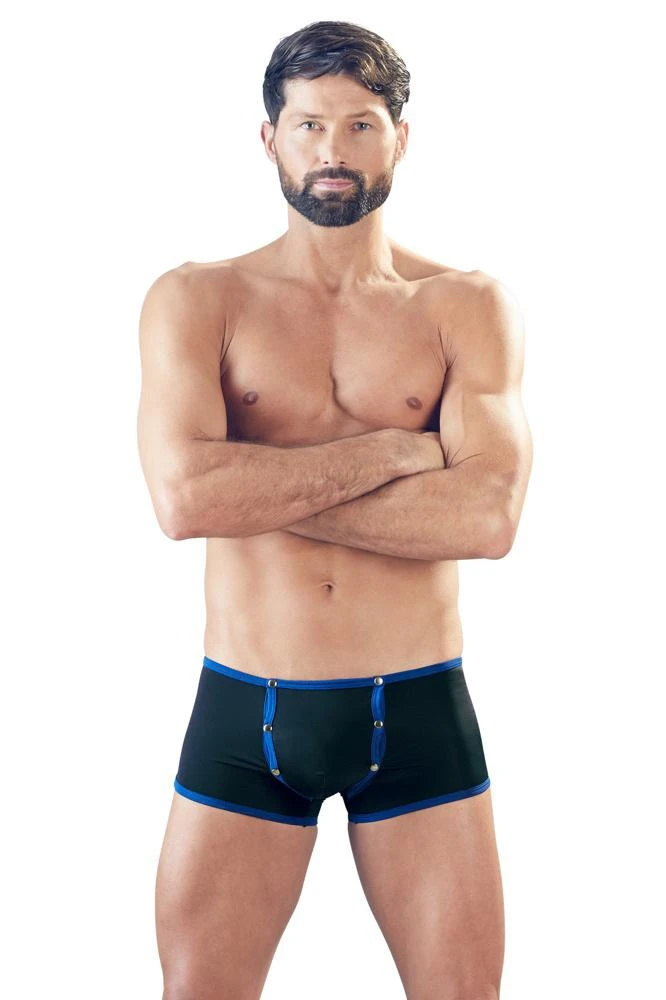 Svenjoyment Black Blue Shorts (S) Mens Fetish Clothing 4 Svenjoyment Black Blue Shorts (S) Mens Fetish Clothing