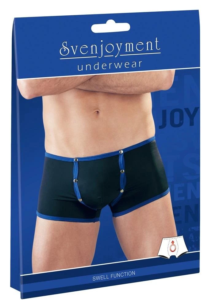 Svenjoyment Black Blue Shorts (S) Mens Fetish Clothing 9 Svenjoyment Black Blue Shorts (S) Mens Fetish Clothing