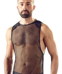 Mens Fetish Clothing Svenjoyment Mens Net Shirt