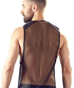 Mens Fetish Clothing Svenjoyment Mens Net Shirt