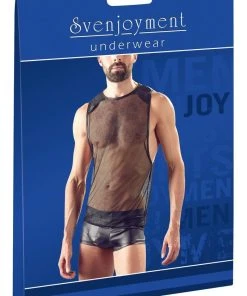 Mens Fetish Clothing Svenjoyment Mens Net Shirt