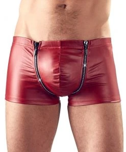 Svenjoyment Red Zip Pants Mens Fetish Clothing