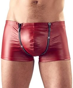 Svenjoyment Red Zip Pants Mens Fetish Clothing