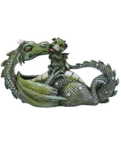 Nemesis Now All Homeware Sweetest Moment Dragons Green
