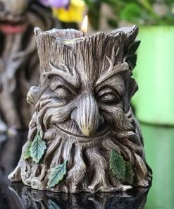 Something Different All Homeware Green Man Candle Holder