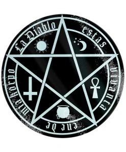 Grind The Devil Is Living In My Flesh Glass Chopping Board