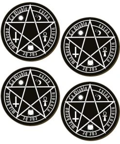Grind The Devil Is Living In My Flesh Coaster Set Dining & Barware