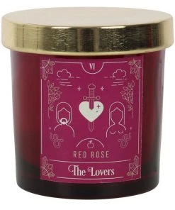 Something Different The Lovers Red Rose Tarot Candle Spell Candles