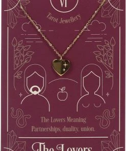 Something Different All Jewellery The Lovers Tarot Necklace On Greeting Card