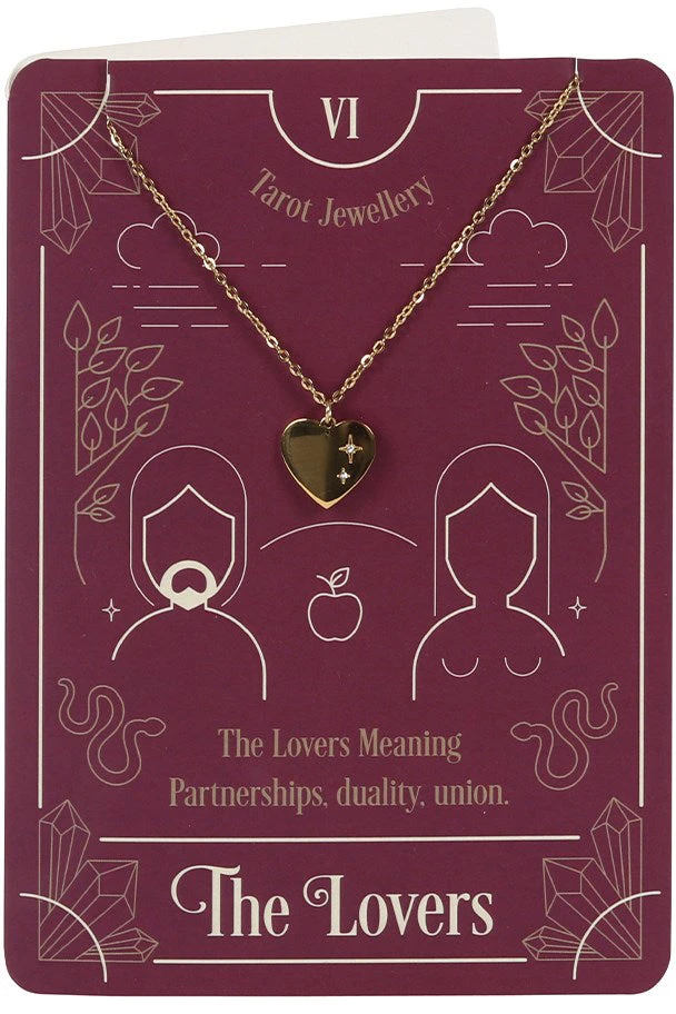 Something Different All Jewellery The Lovers Tarot Necklace On Greeting Card 3 Something Different All Jewellery The Lovers Tarot Necklace On Greeting Card