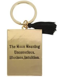 Something Different The Moon Tarot Keyring Witchy Homeware