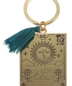 Something Different Witchy Homeware The Sun Tarot Keyring