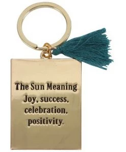Something Different Witchy Homeware The Sun Tarot Keyring