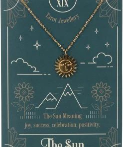 Something Different The Sun Tarot Necklace On Greeting Card All Jewellery