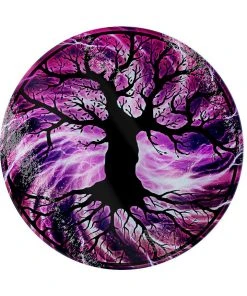 Grind The Tree Of Life Glass Chopping Board