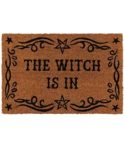 Something Different The Witch Is In Door Mat Front Door & Hallway