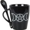 Something Different Kitchen Triple Moon Mug And Spoon Set