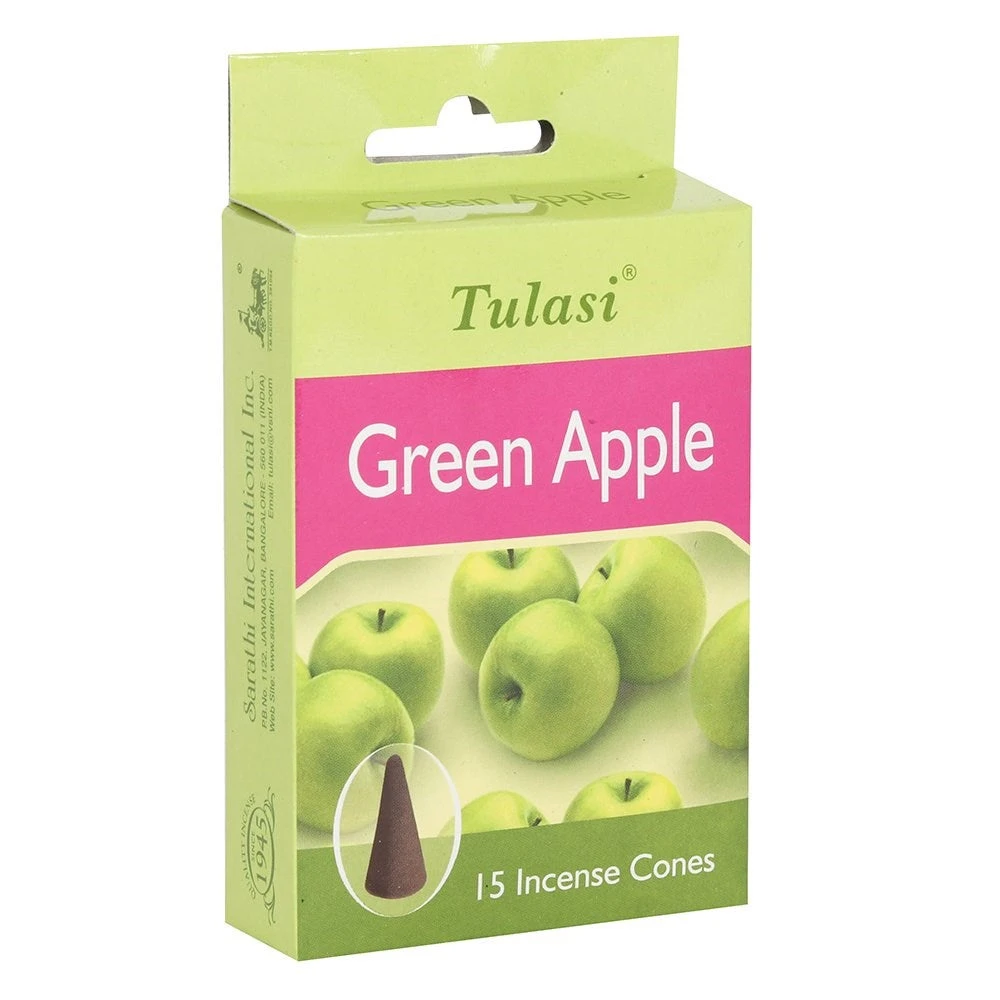 Something Different Tulasi Green Apple Incense Cones All Homeware 4 Something Different Tulasi Green Apple Incense Cones All Homeware