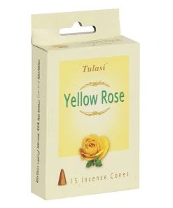 Something Different All Homeware Tulasi Yellow Rose Incense Cones 9 Something Different All Homeware Tulasi Yellow Rose Incense Cones