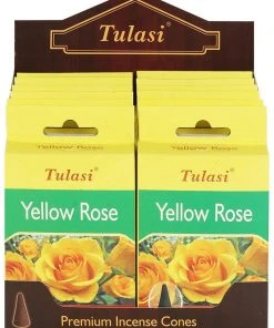 Something Different All Homeware Tulasi Yellow Rose Incense Cones