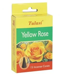 Something Different All Homeware Tulasi Yellow Rose Incense Cones