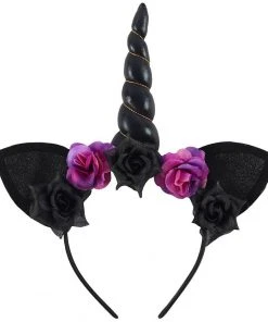 Something Different Headresses And Veils Dark Unicorn Headband