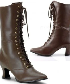 Funtasma Victorian 120 Boots Brown Gothic Boots