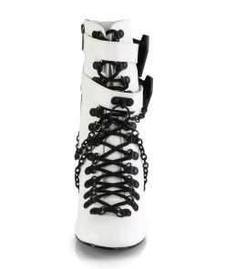 Demonia VIVIKA 128 White Boots All Footwear