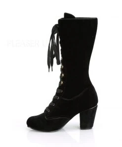 Demonia VIVIKA-205 Boots Velvet Gothic Boots 12 Demonia VIVIKA-205 Boots Velvet Gothic Boots