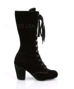 Demonia VIVIKA-205 Boots Velvet Gothic Boots 14 Demonia VIVIKA-205 Boots Velvet Gothic Boots