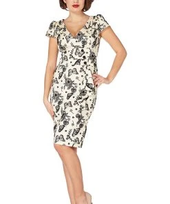Voodoo Vixen Ivory Butterfly Dress (S)